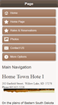 Mobile Screenshot of hometownhotelsd.com