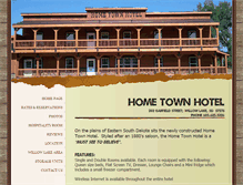 Tablet Screenshot of hometownhotelsd.com